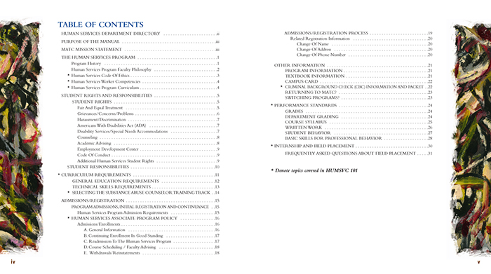 Student Handbook Design Inside Spread 1