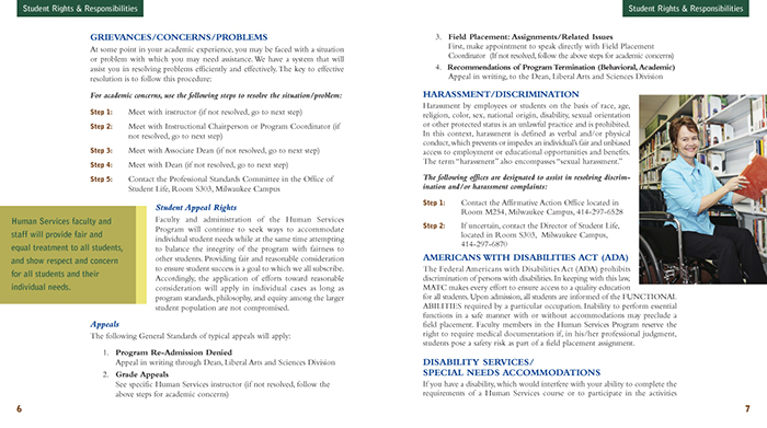 Student Handbook Design Inside Spread 2