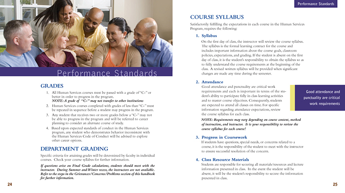 Student Handbook Design Inside Spread 3